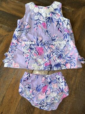 Lilly Pulitzer Little Lilly Shift Dress Trunks in the Air